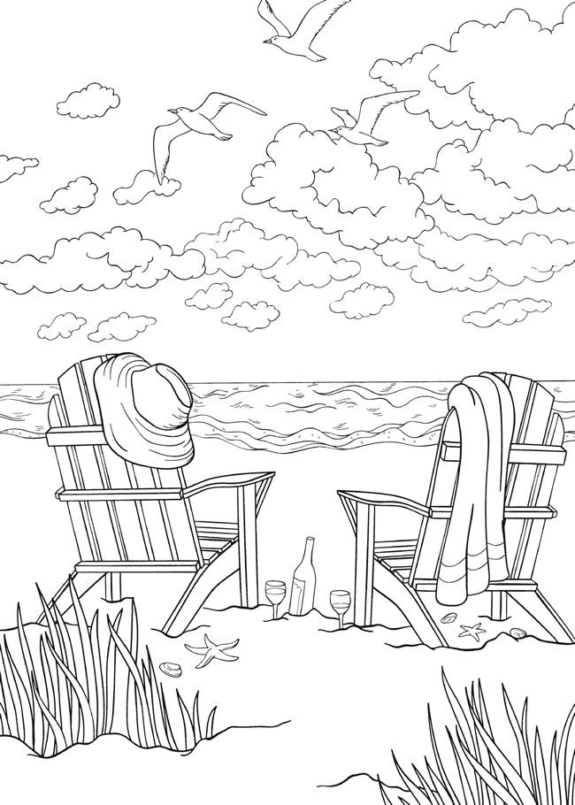 2 Chairs on the Beach